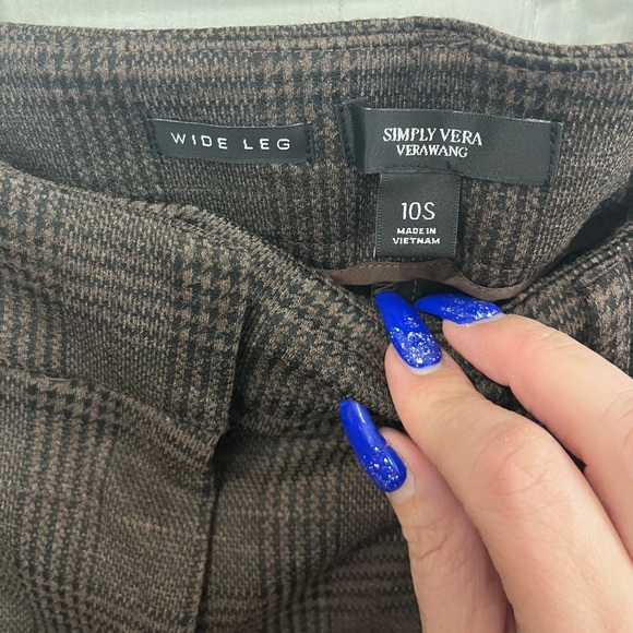 Simply Vera Wang The Tailored Wide Leg Short Twill Pants Size 10 NWT - Picture 8 of 16